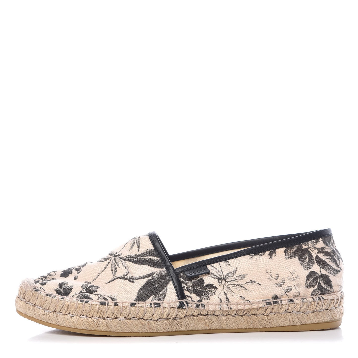Canvas Pilar Printed Espadrille 42 Black