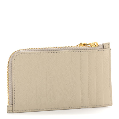 Christian Dior Supple Calfskin Cannage Caro Cosmos Zipped Card Holder Sand 5 of 16