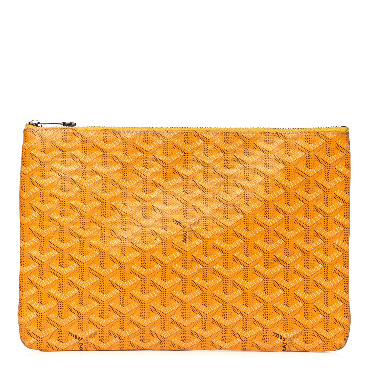 Goyard Goyardine Senat Pochette MM Yellow 1 of 20