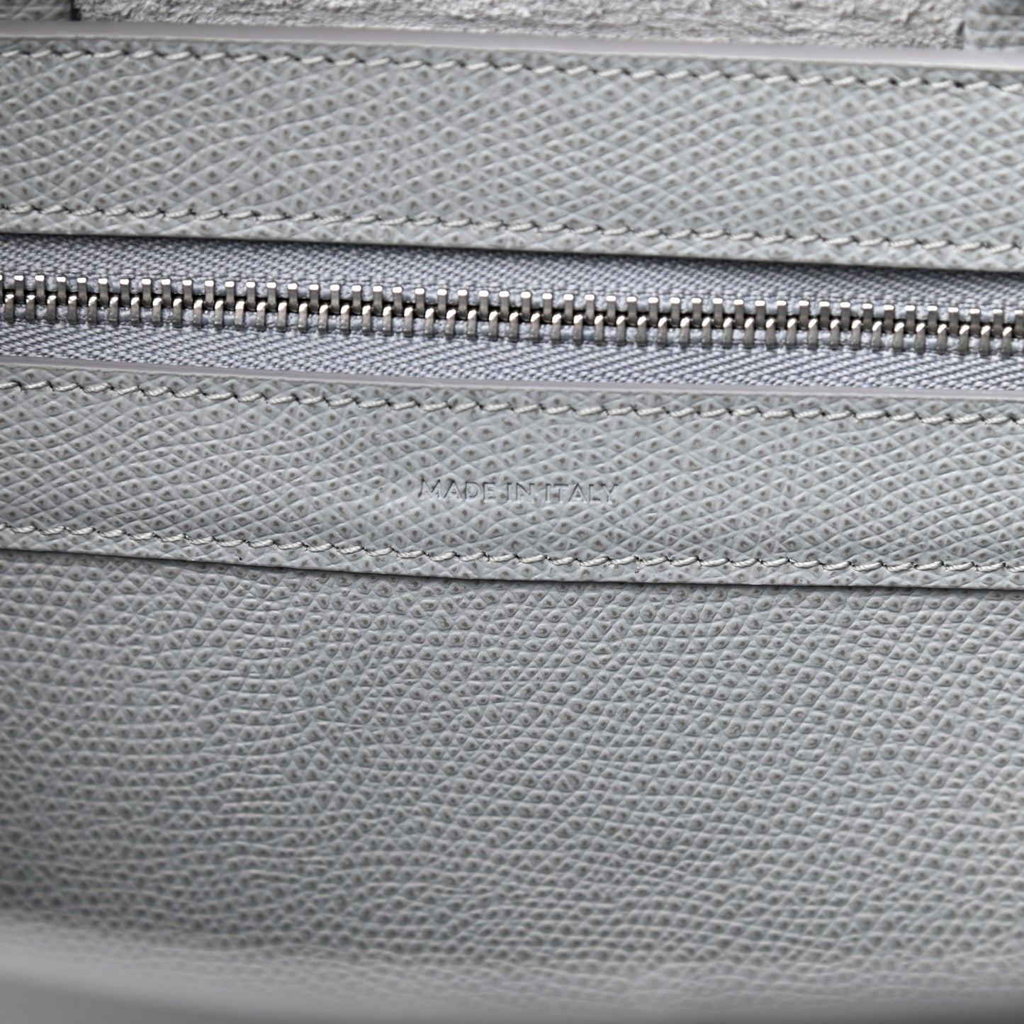 Grained Calfskin Small Vertical Cabas Mineral