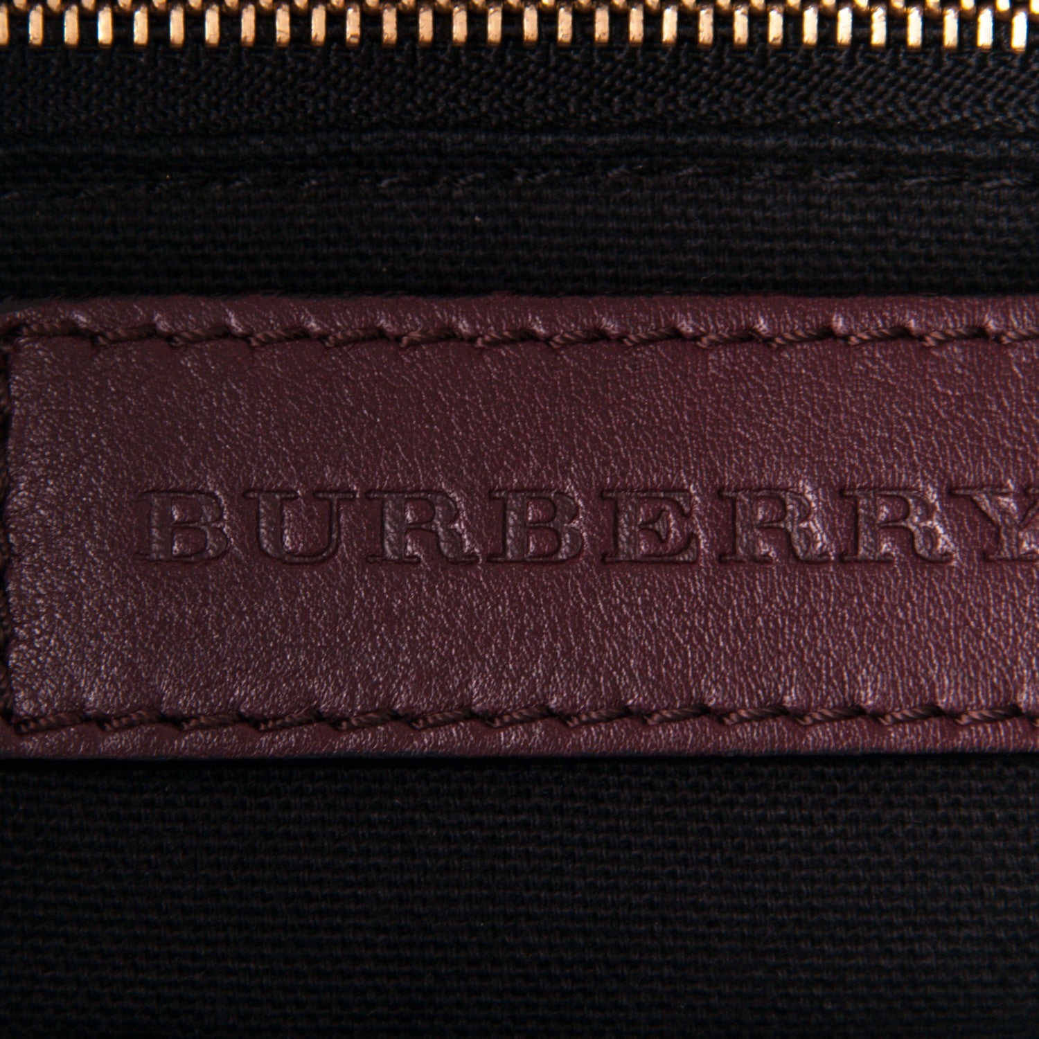 Burberry Calfskin House Check Little Crush Deep Claret 6 of 12