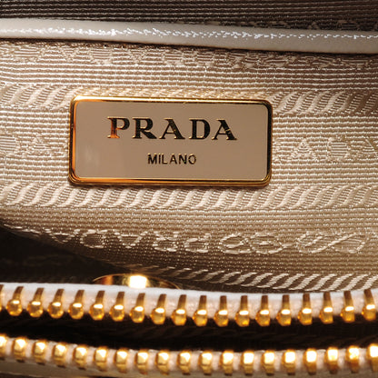 Prada Saffiano Vernice Tote Talco 7 of 9