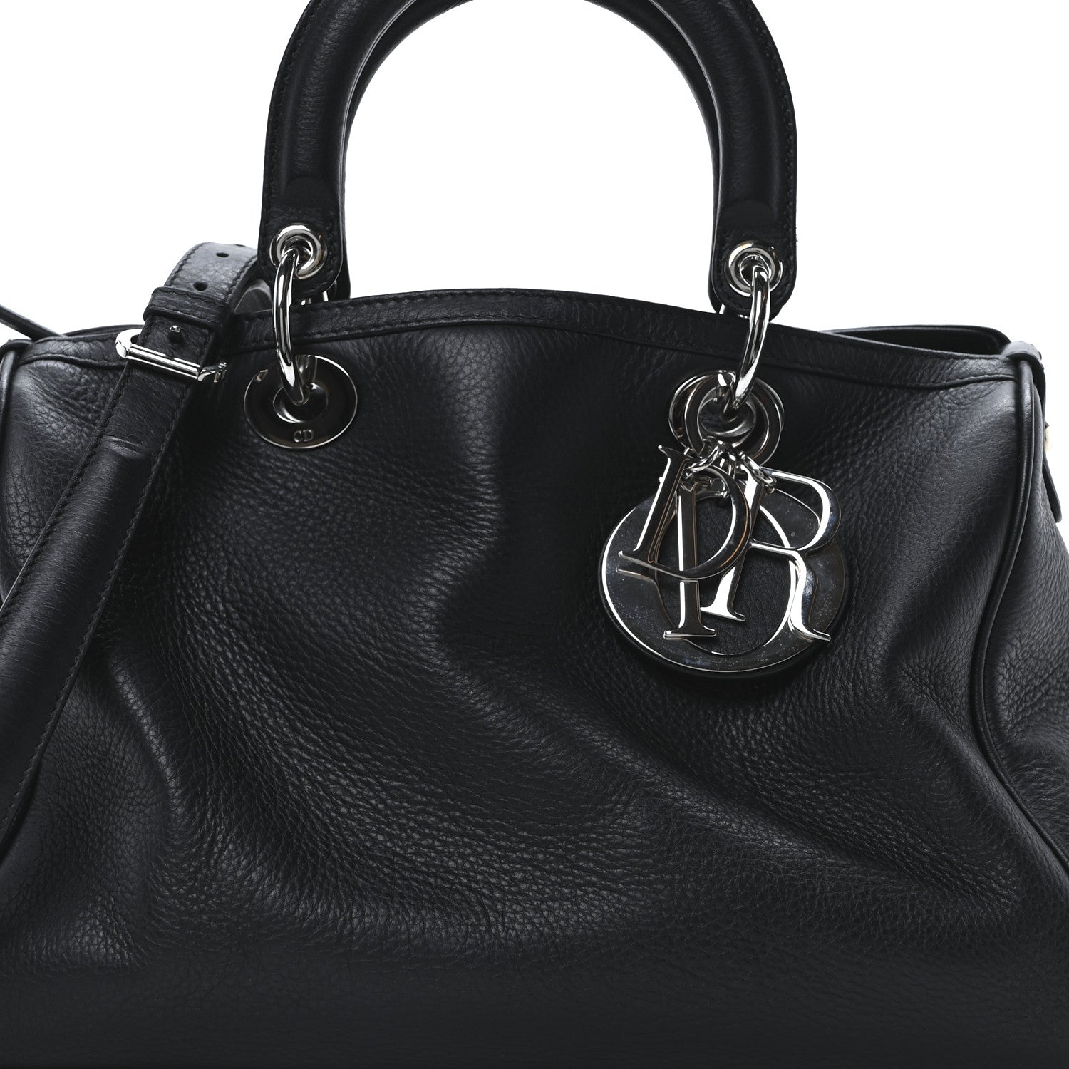 Christian Dior Smooth Deerskin Granville Polochon Black 8 of 10