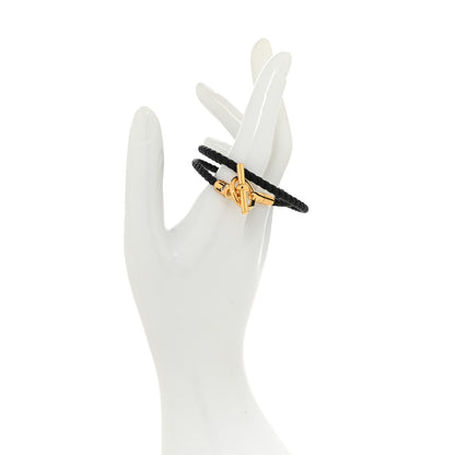 Hermes Swift Double Tour Glenan Bracelet T3 Black 2 of 4
