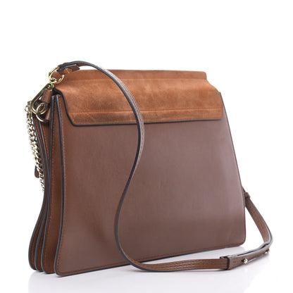 Chloe Suede Calfskin Medium Faye Shoulder Bag Tobacco 3 of 15