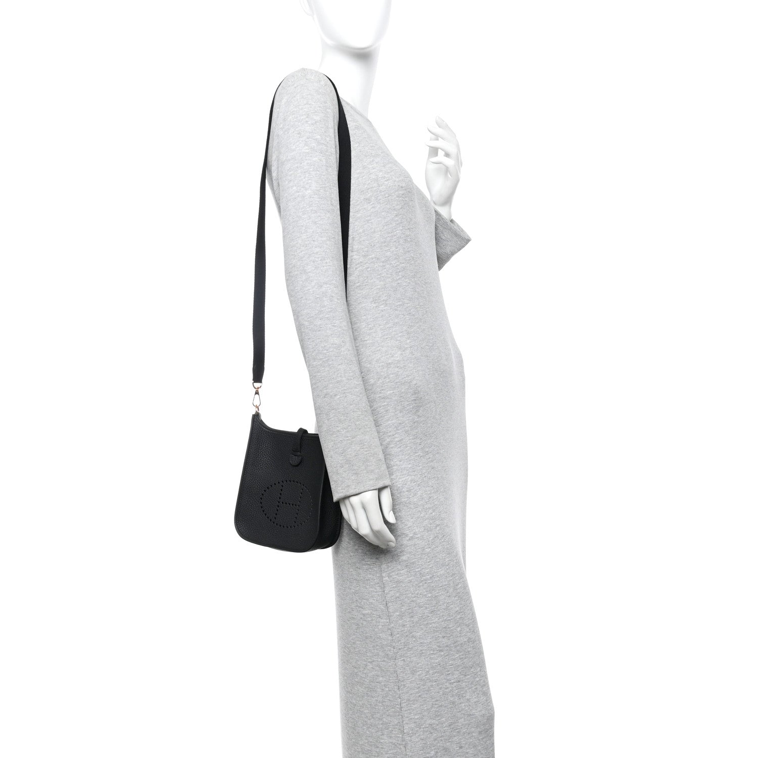 Hermes Taurillon Clemence Evelyne TPM Black 2 of 10