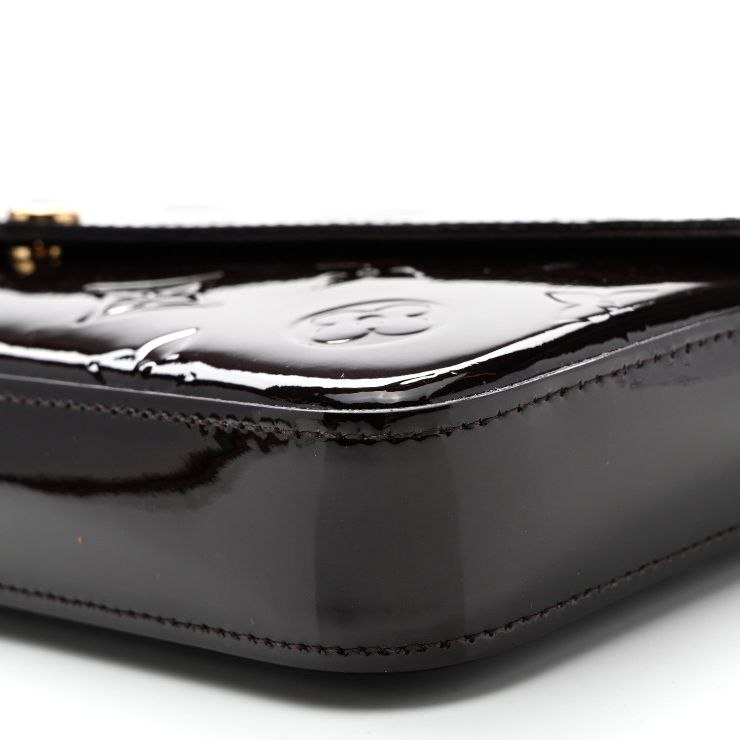 Louis Vuitton Vernis Pochette Felicie Chain Wallet Amarante 11 of 11