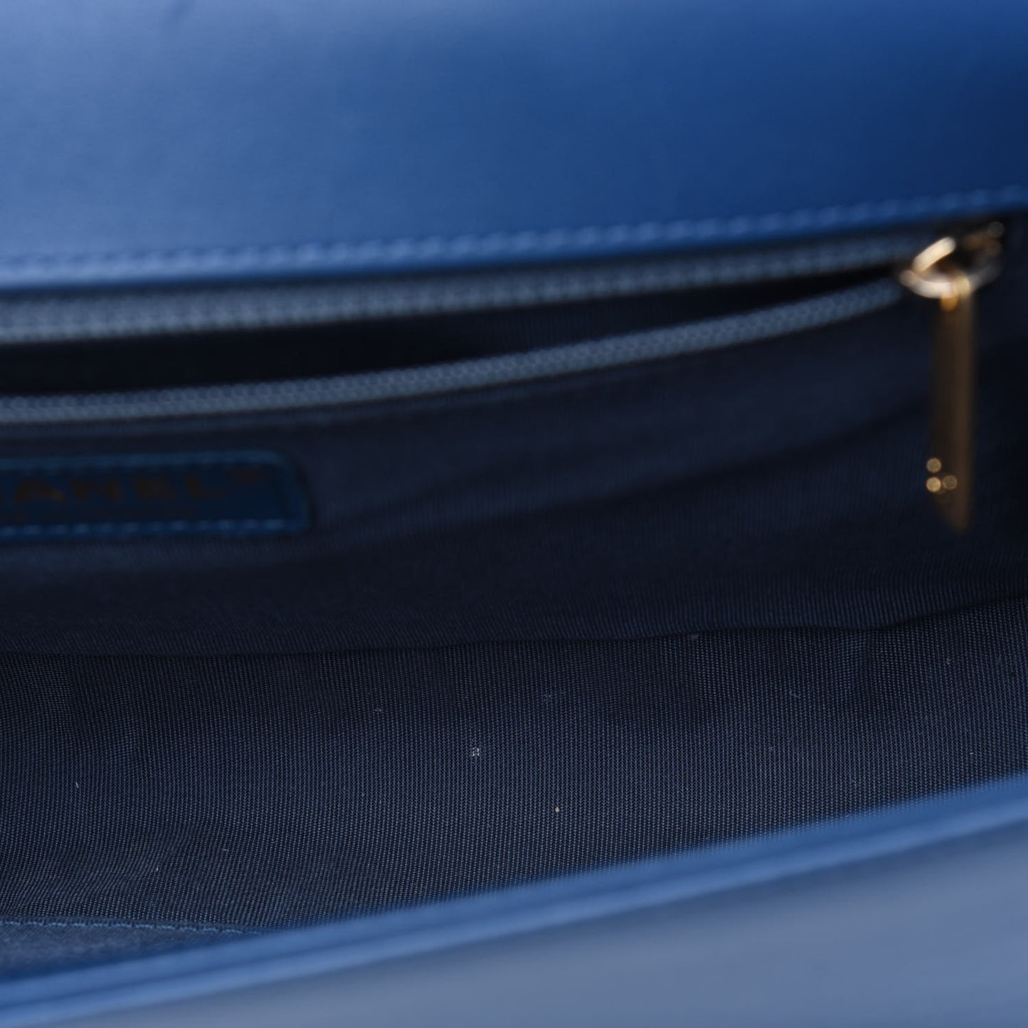 Lambskin Quilted New Medium Boy Flap Dark Navy Blue