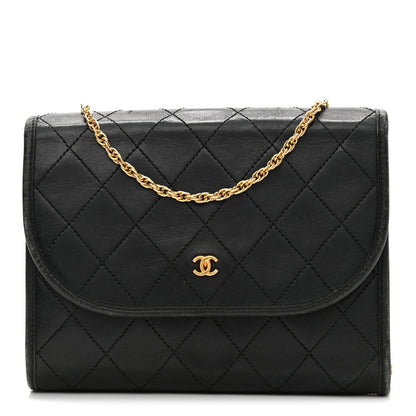 Chanel Lambskin Quilted Mini Evening Flap Black 1 of 11