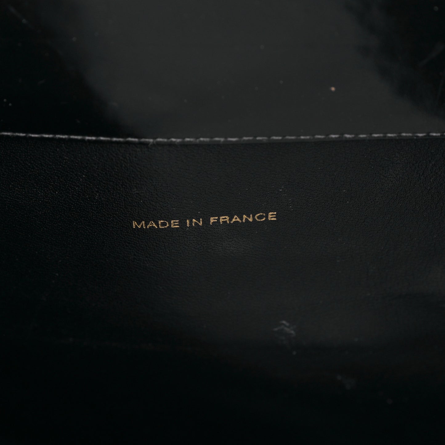 Patent Quilted Shopping Tote Black
