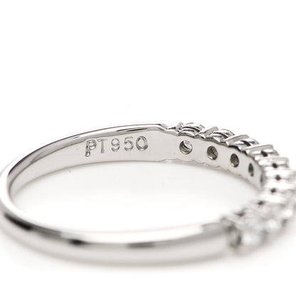 Tiffany Platinum Diamond .27ct 2.2mm Half Circle Embrace Band Ring 47 4 5 of 6