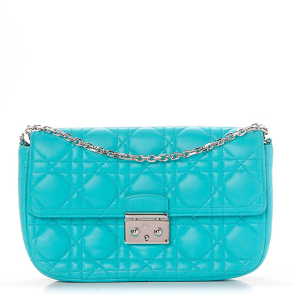 Christian Dior Lambskin Cannage Miss Dior Promenade Pouch Mer Du Sud 1 of 9
