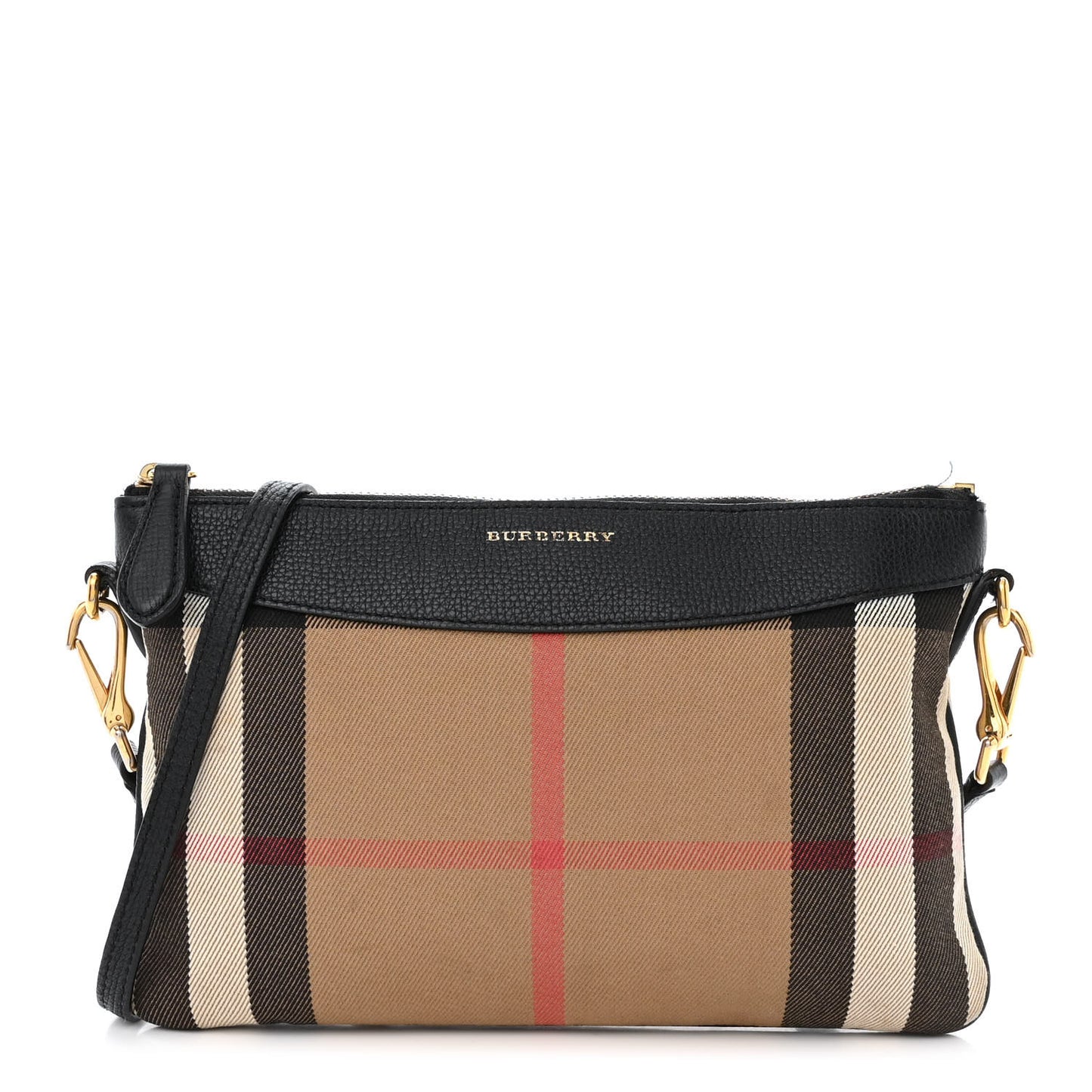 House Check Derby Peyton Crossbody Clutch Bag Black