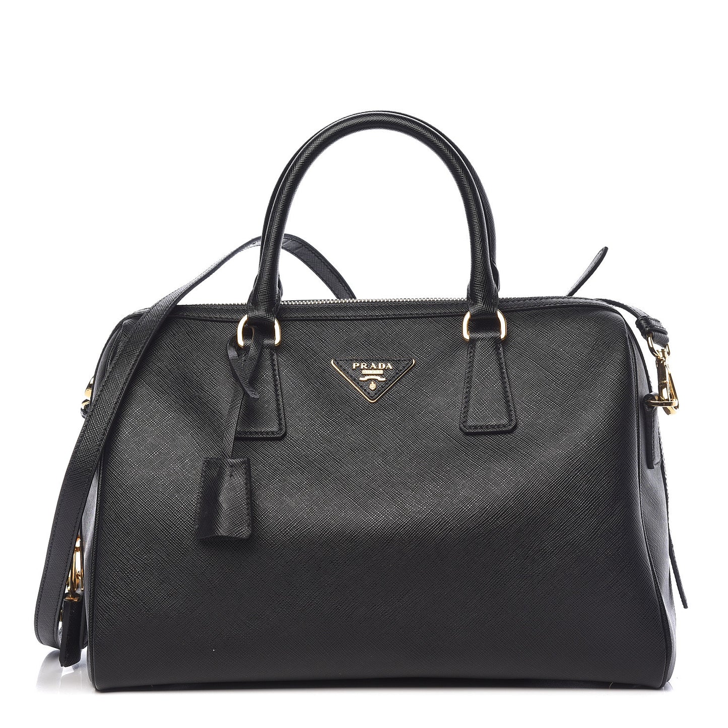Saffiano Lux Bowler Black