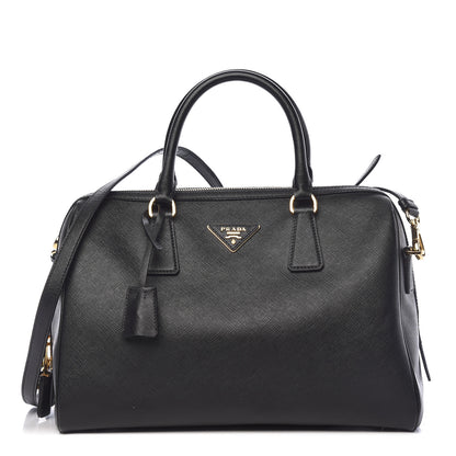 Prada Saffiano Lux Bowler Black 1 of 10