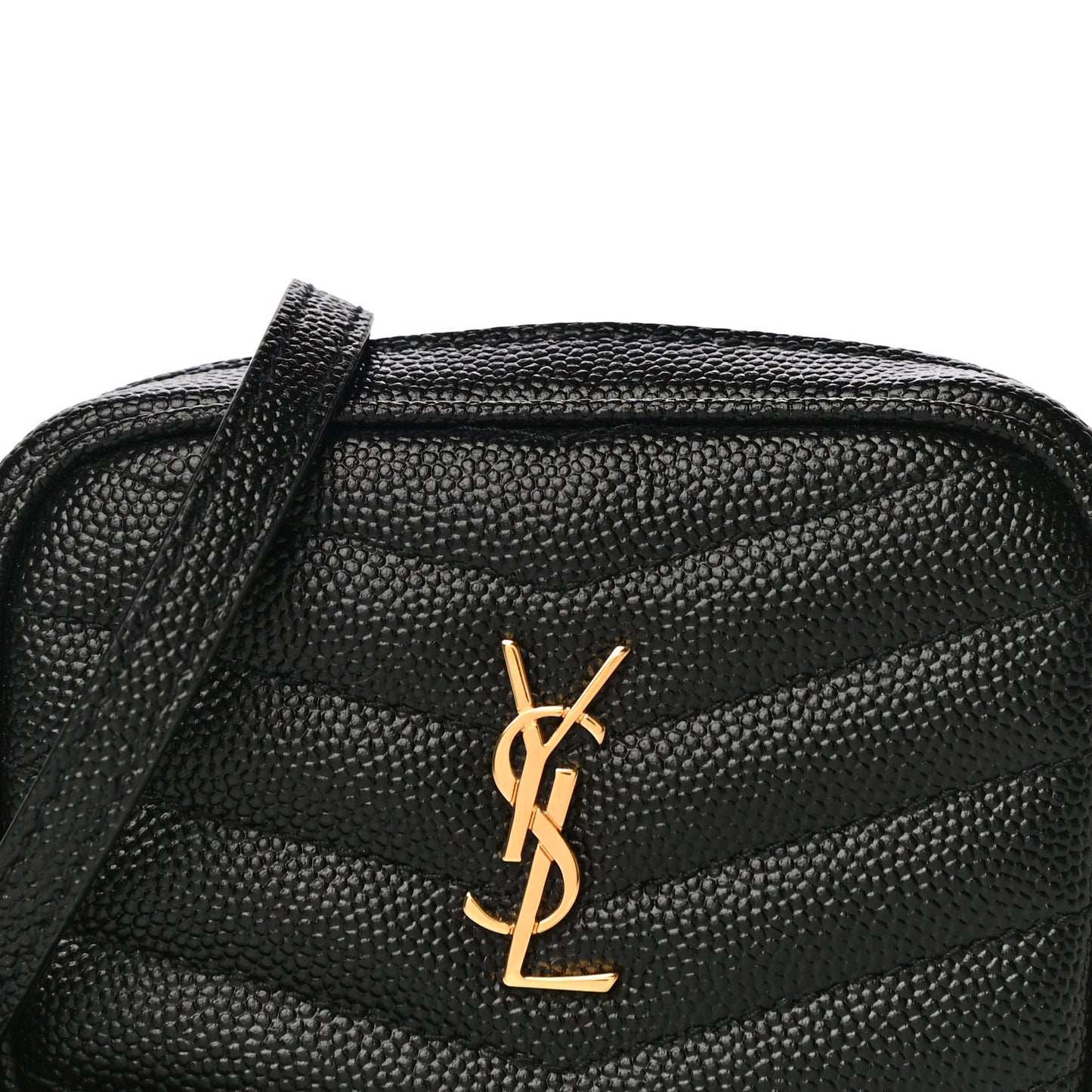 Grain De Poudre Matelasse Monogram Baby Lou Camera Bag Black