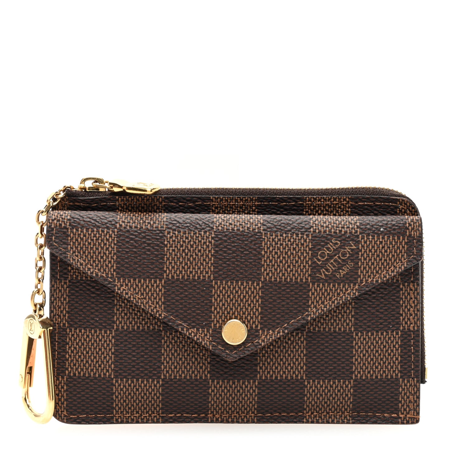 Damier Ebene Recto Verso Card Holder Rose Ballerine