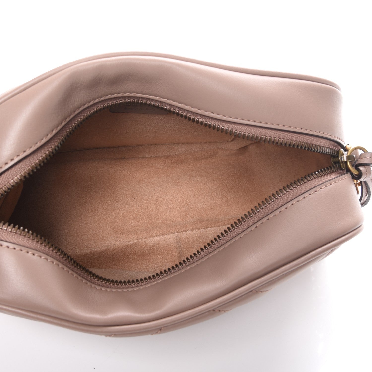 Gucci Calfskin Matelasse Small GG Marmont Chain Shoulder Bag Taupe 5 of 8