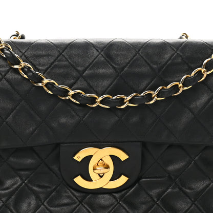 Chanel Lambskin Quilted Jumbo Single Flap Black 9 of 12