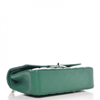 Chanel Lambskin Quilted Medium Double Flap Green 5 of 10