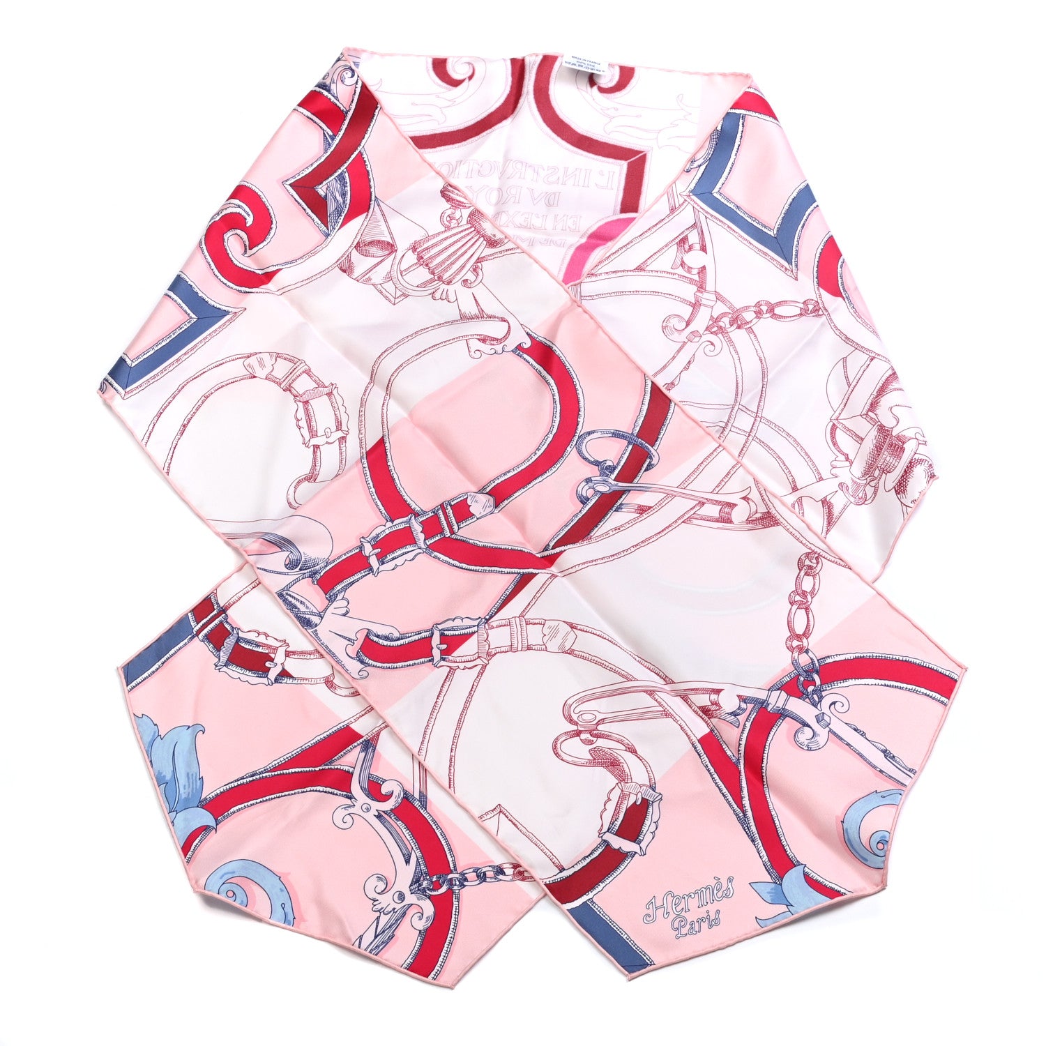 Hermes Silk Instruction Du Roy Bayadere Maxi Twilly 1 of 5