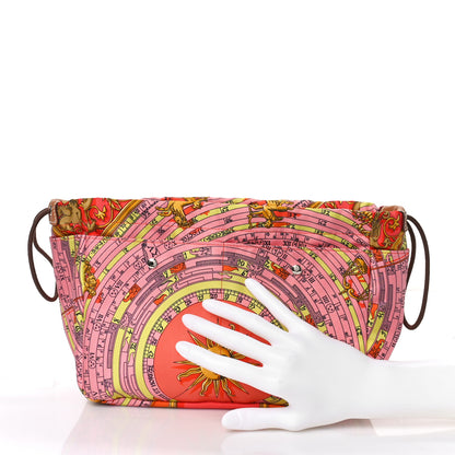 Hermes Silk Barenia Astrologie Fourbi 25 MM Pouch Pink Fauve 2 of 8