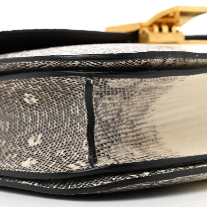 Celine Lizard Medium Classic Box Flap Bag Natural 10 of 14