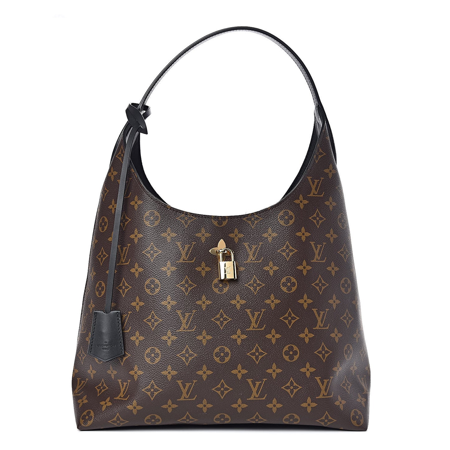Monogram Flower Hobo Black
