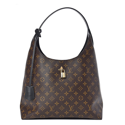 Louis Vuitton Monogram Flower Hobo Black 1 of 11