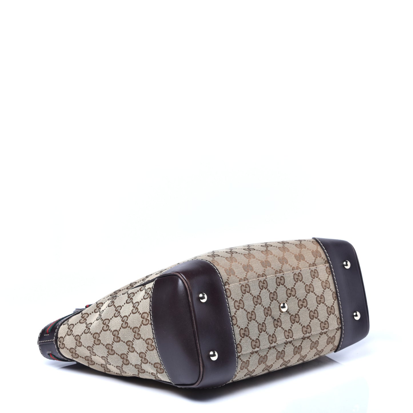 Monogram Web Medium Mayfair Tote Dark Brown
