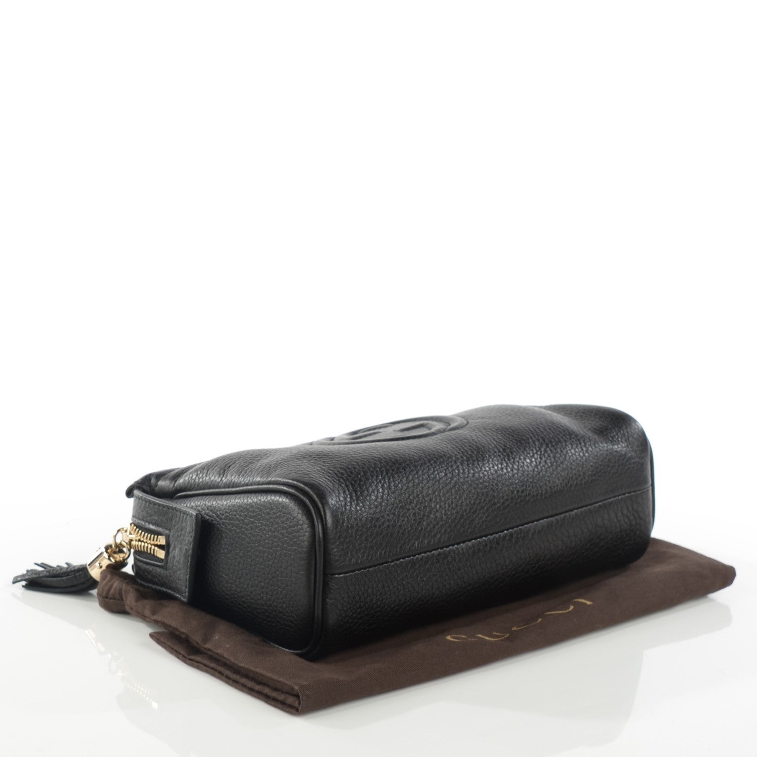 Gucci Pebbled Calfskin Soho Cosmetic Case Black 4 of 7