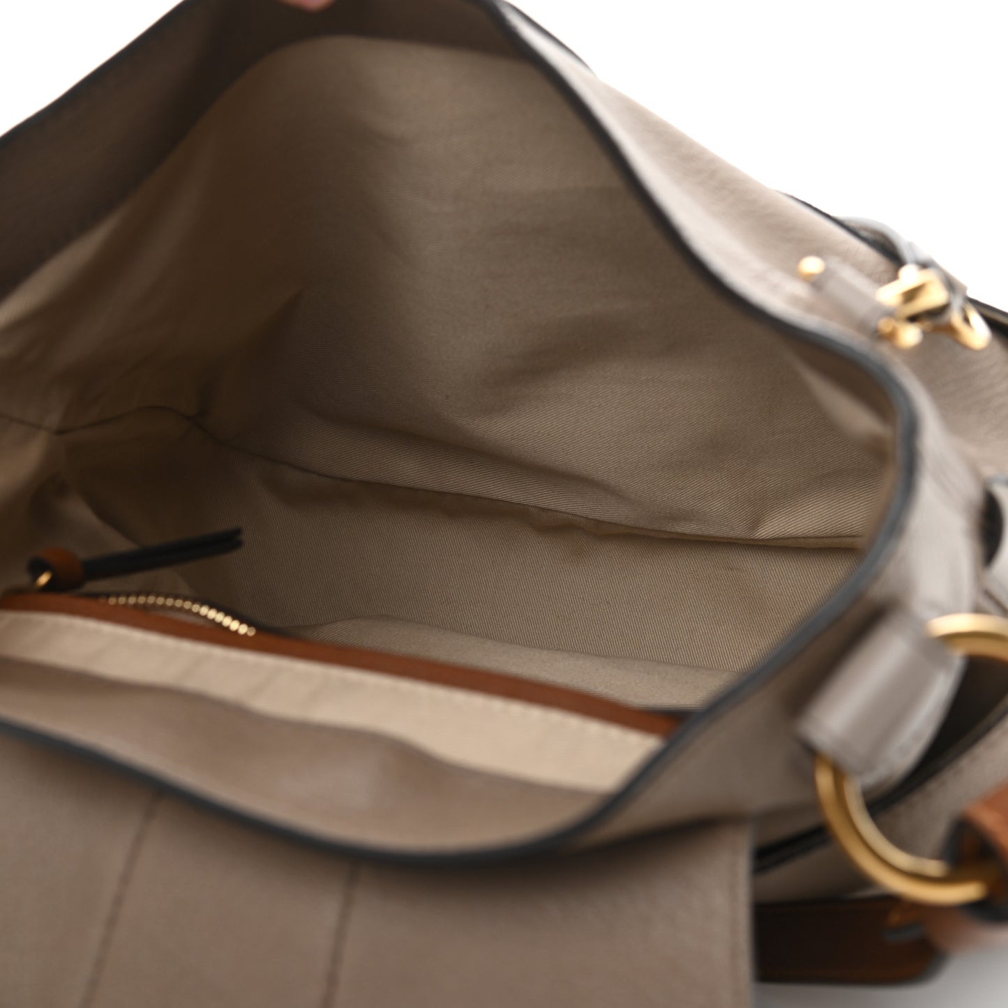 Grained Lambskin Medium Lexa Shoulder Bag Motty Grey