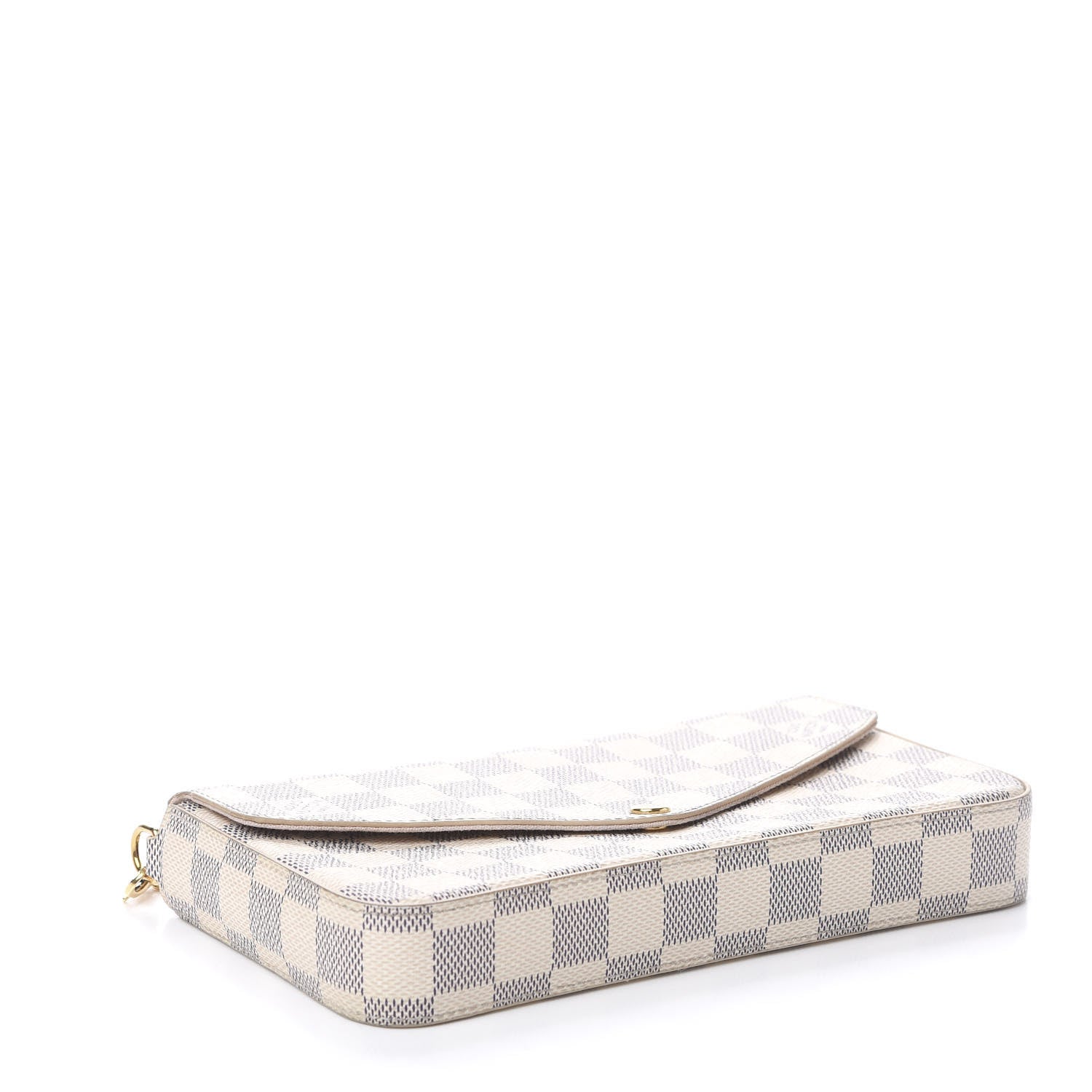 Louis Vuitton Damier Azur Pochette Felicie Chain Wallet Rose Ballerine 5 of 18
