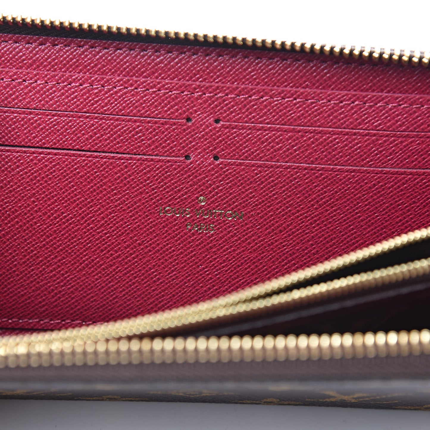 Monogram Clemence Wallet Fuchsia