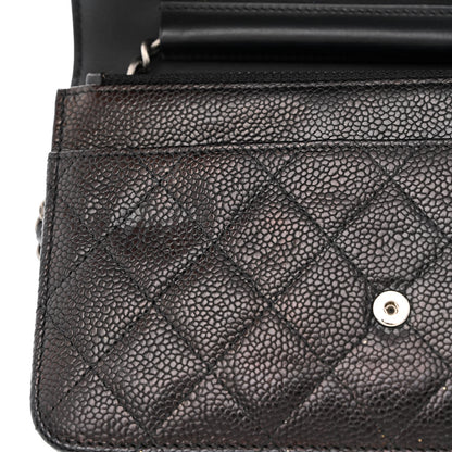 Chanel Caviar Quilted Boy Wallet On Chain WOC Black 11 of 11