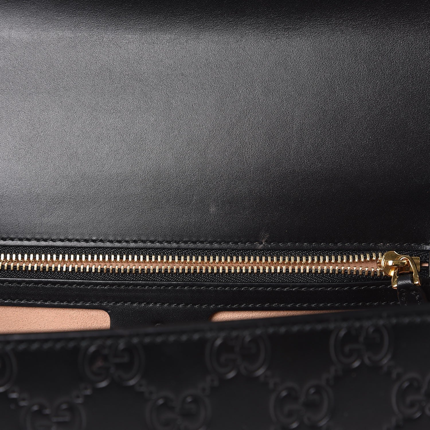 Gucci Guccissima Medium Padlock Shoulder Bag Black 10 of 19
