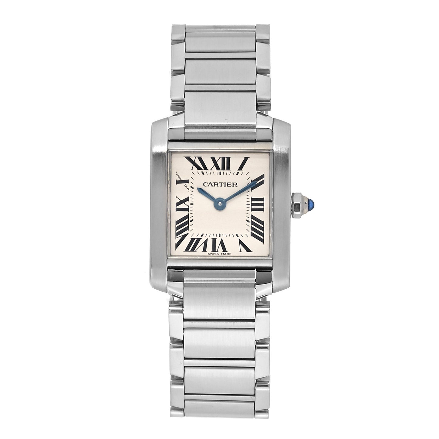 Stainless Steel 20mm Tank Francaise Quartz Watch