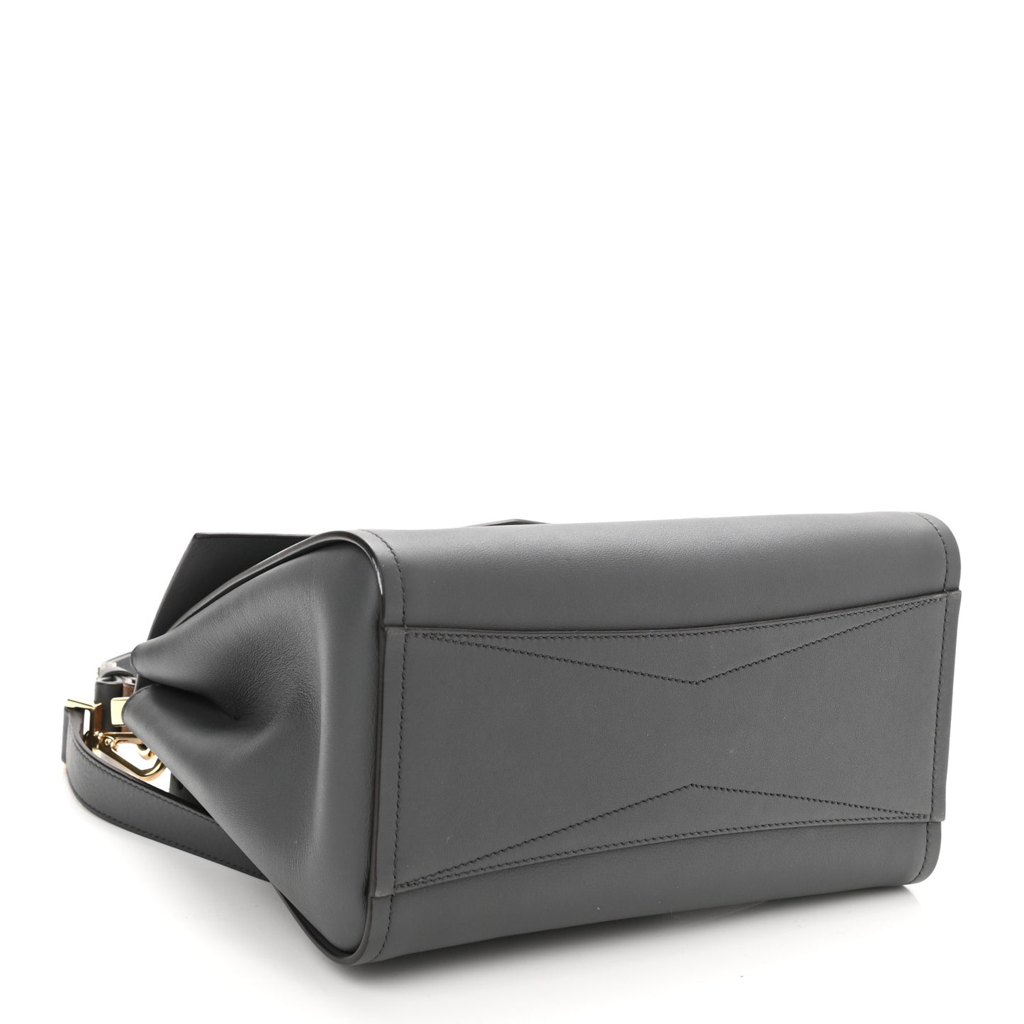 Calfskin Small Mystic Shoulder Bag Storm Grey