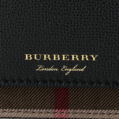 Burberry Derby Calfskin House Check Wallet On Chain Black 7 of 8
