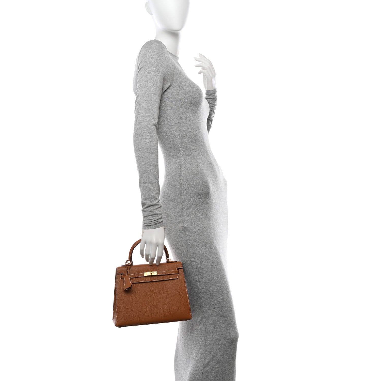 Hermes Epsom Kelly Sellier 25 Gold 2 of 11