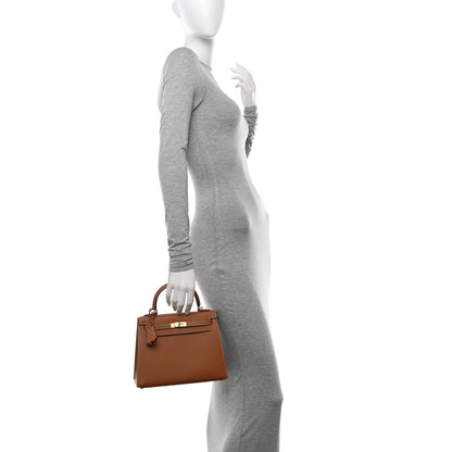 Hermes Epsom Kelly Sellier 25 Gold 2 of 11