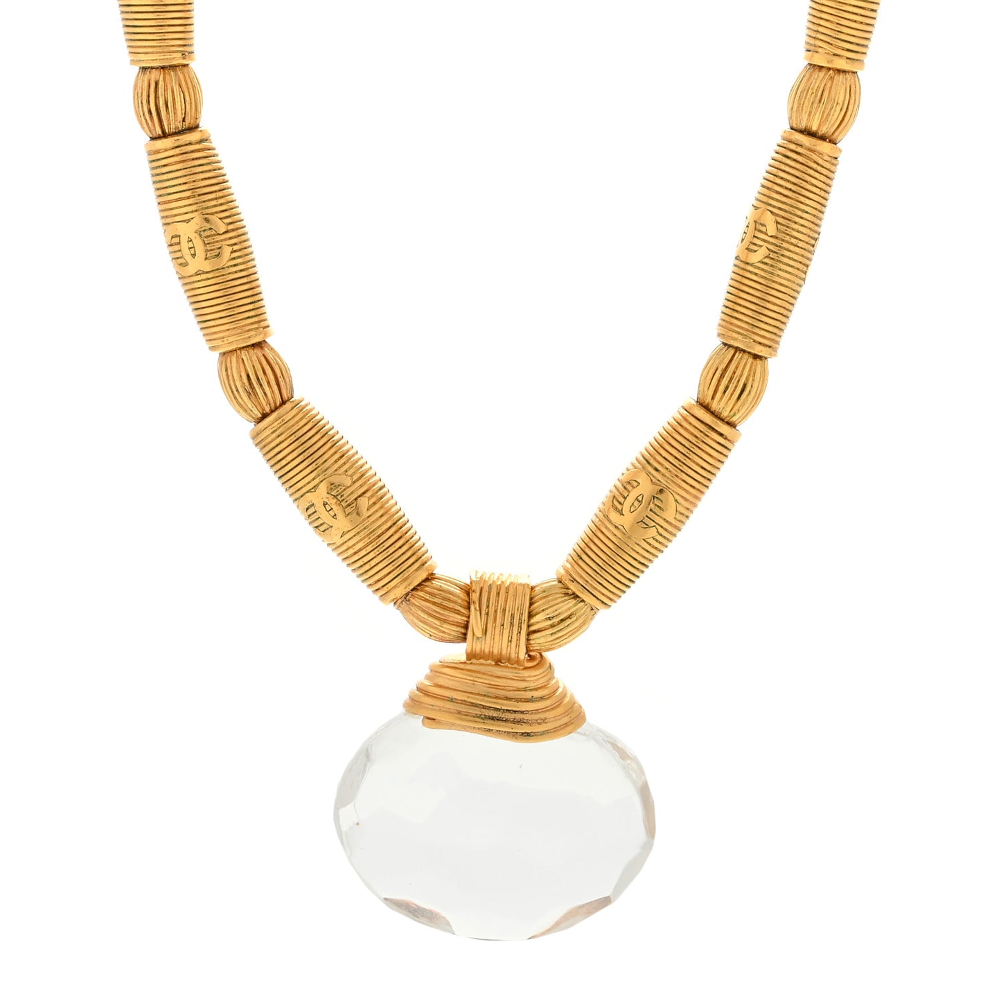 Crystal Necklace Gold