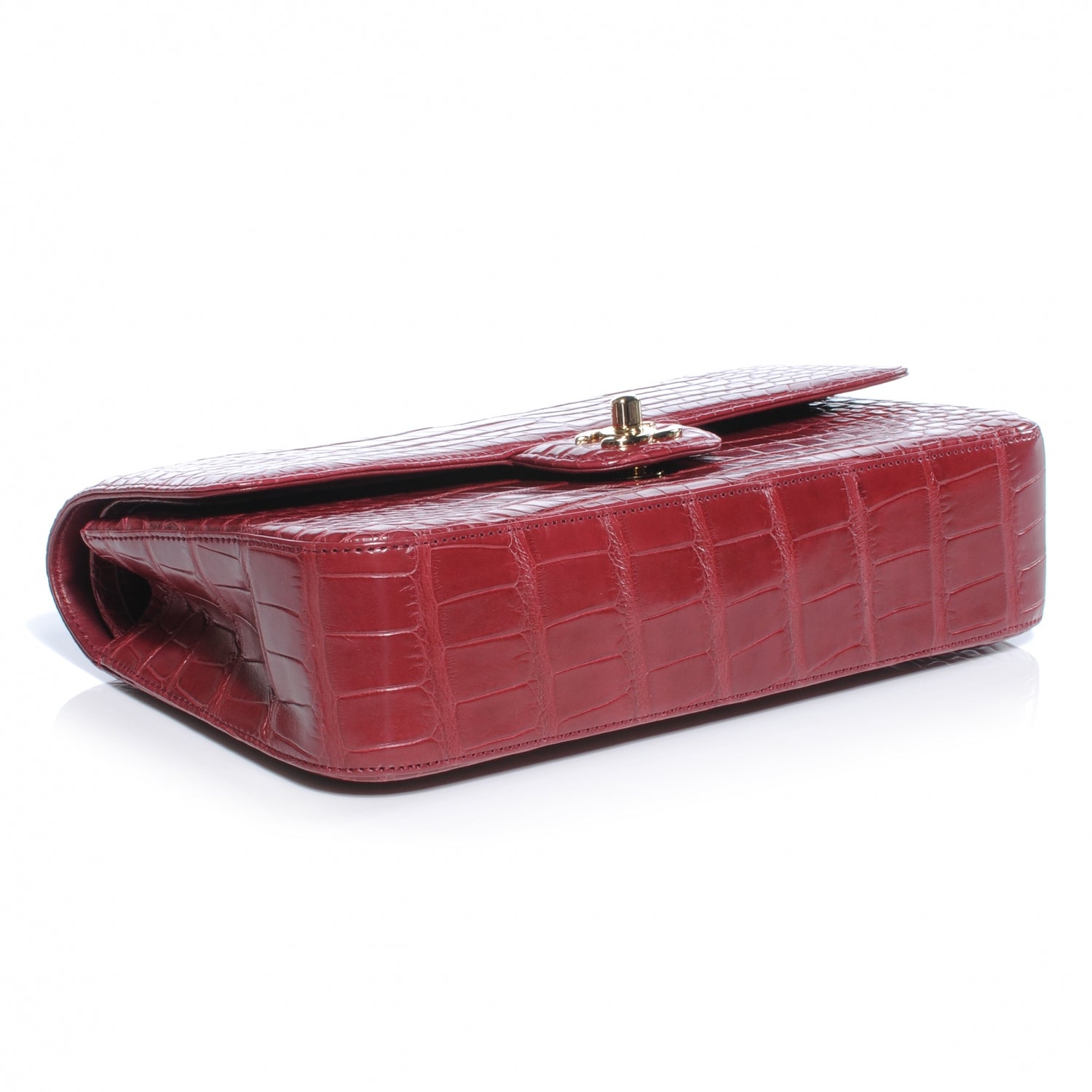 Chanel Alligator Medium Double Flap Rouge Fonce 4 of 10