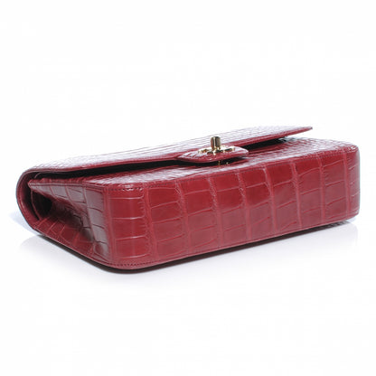 Chanel Alligator Medium Double Flap Rouge Fonce 4 of 10