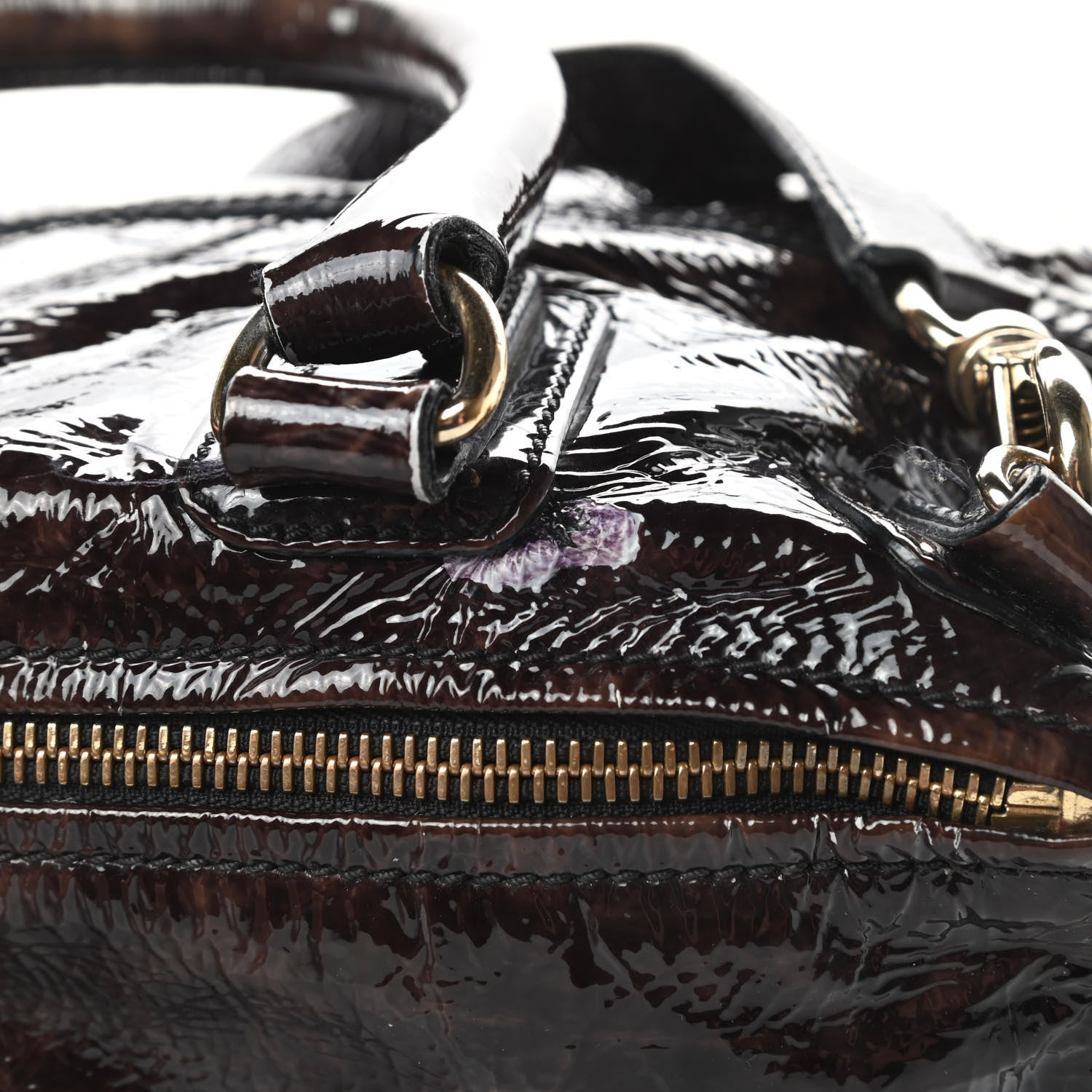 Givenchy Crinkled Patent Medium Pandora Bag Aubergine 13 of 17
