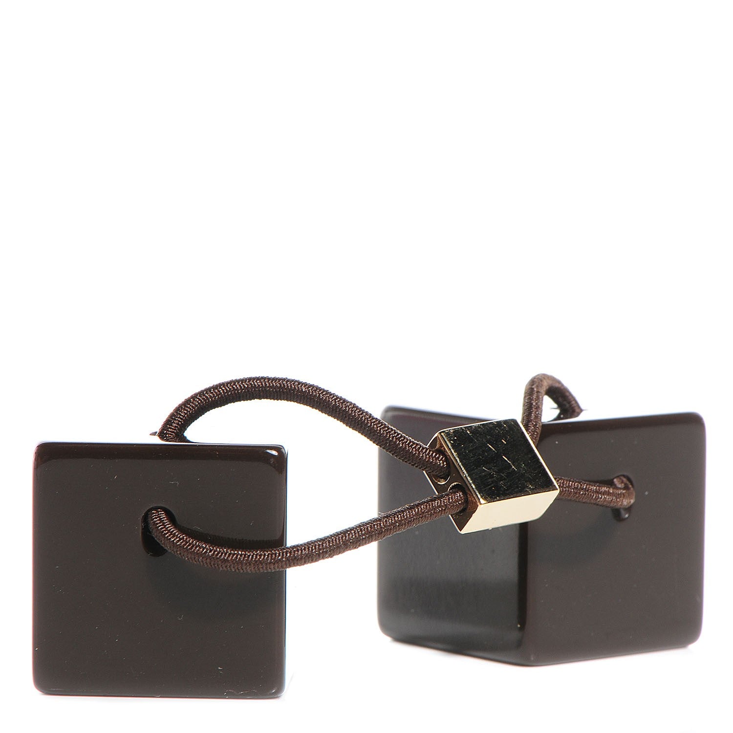 Louis Vuitton Resin LV Monogram Hair Cubes Brown 3 of 3