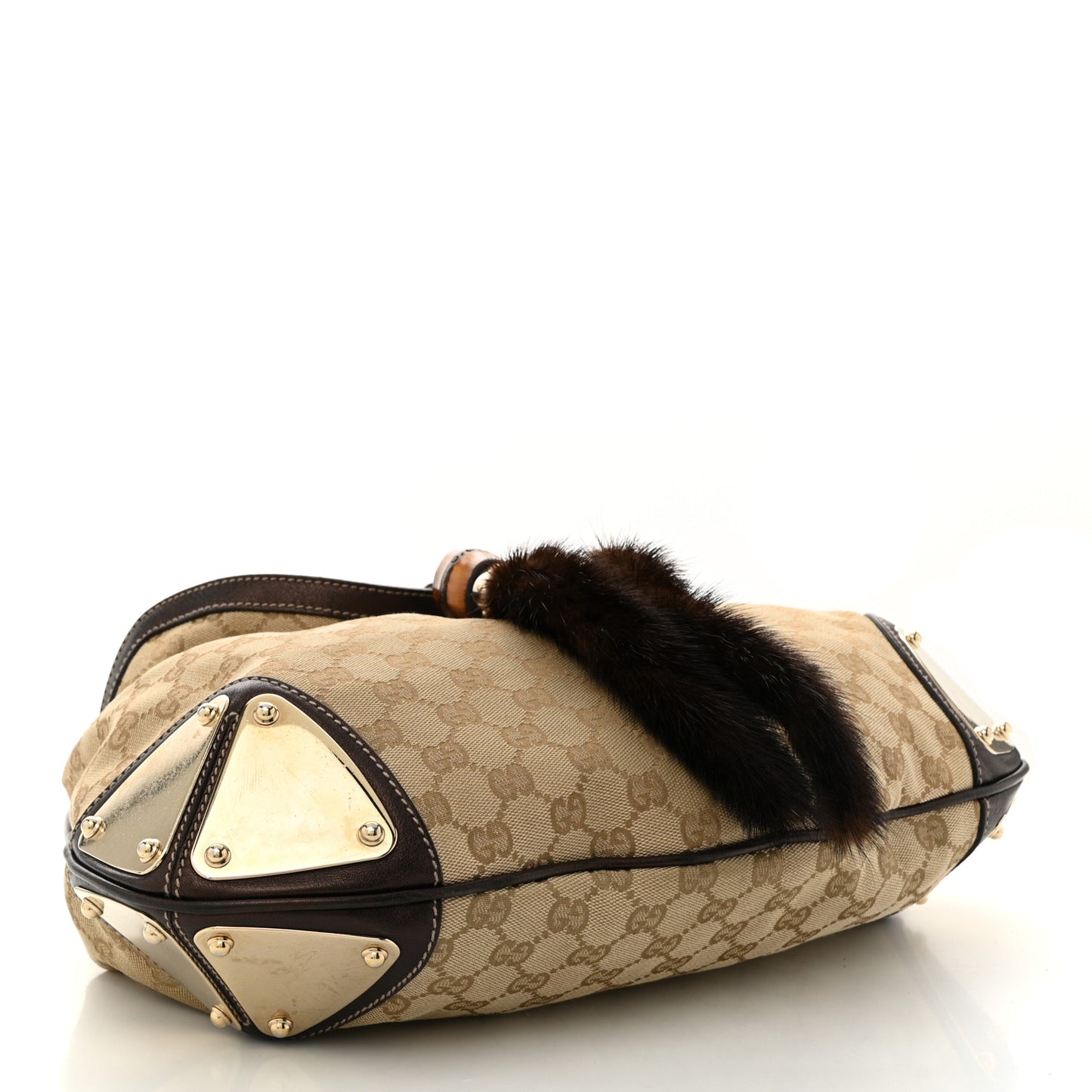 Monogram Mink Indy Small Top Handle Bag Metallic