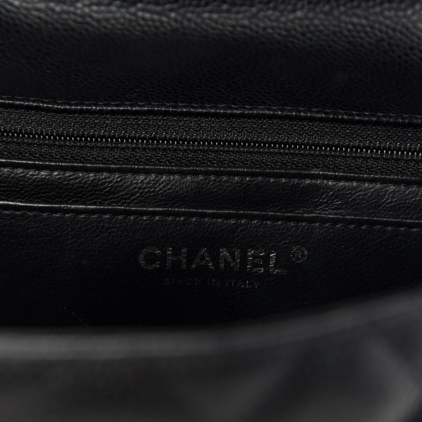 Caviar Quilted Jumbo Single Flap Black