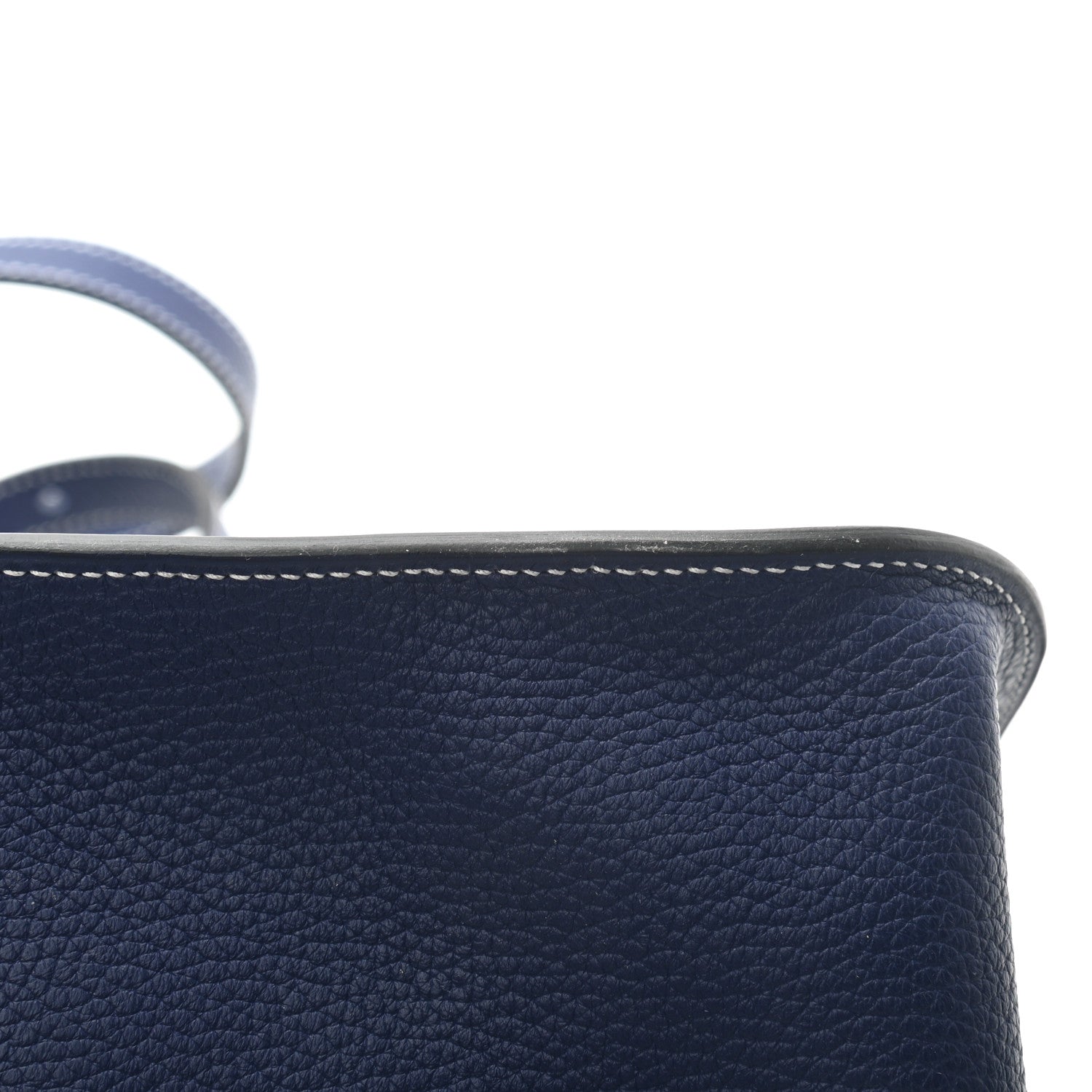 Hermes Taurillon Clemence Halzan 31 GM Bleu Encre 11 of 11