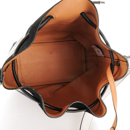 Proenza Schouler Smooth Leather Elaphe Snakeskin Patchwork Medium Bucket Bag Cadet 5 of 8